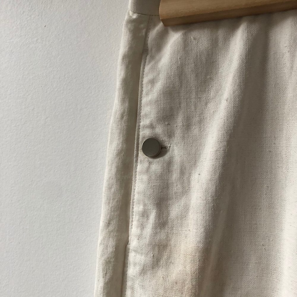 Lemaire Wide legged cropped coated linen pant - Picture 5 of 15